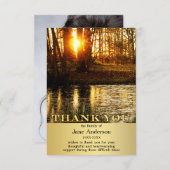 Forest Memorial Sympathie Foto: Bedankt (Voorkant / Achterkant)