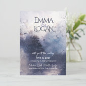 Forest Mist Invitation Kaart (Staand voorkant)