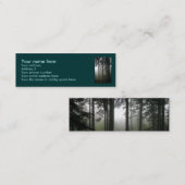 "FOREST MIST" Natuur Profiel kaarten Mini Visitekaartje (Voorkant / Achterkant)