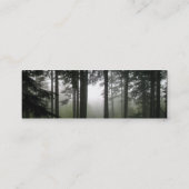 "FOREST MIST" Natuur Profiel kaarten Mini Visitekaartje (Achterkant)