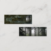 "FOREST MIST" Profil de la nature et Cartes de vis (Devant / Derrière)