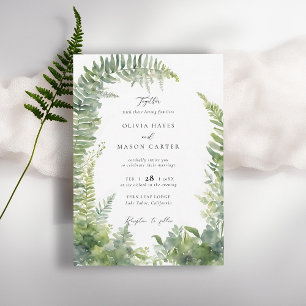 Forest Mountain Woodland Arch Elegante bruiloft Kaart
