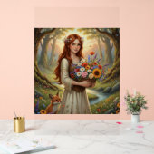 Forest Muse in Bloom Acryl Bord (Huwelijk)