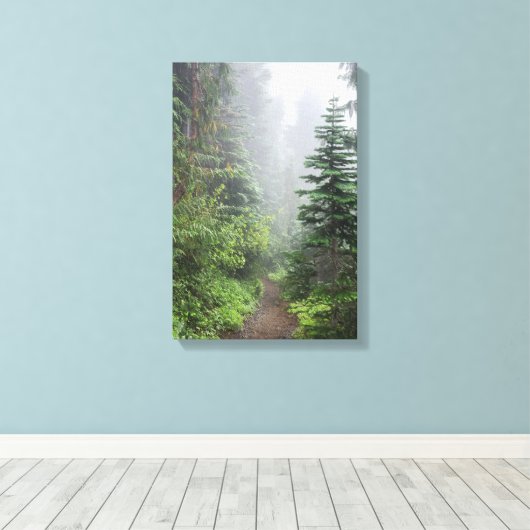 Forest Nature Canvas Afdruk (Insitu (Houten vloer))