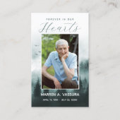 Forest Natuur Funeral Memorial gebedskaart Visitekaartje (Voorkant)