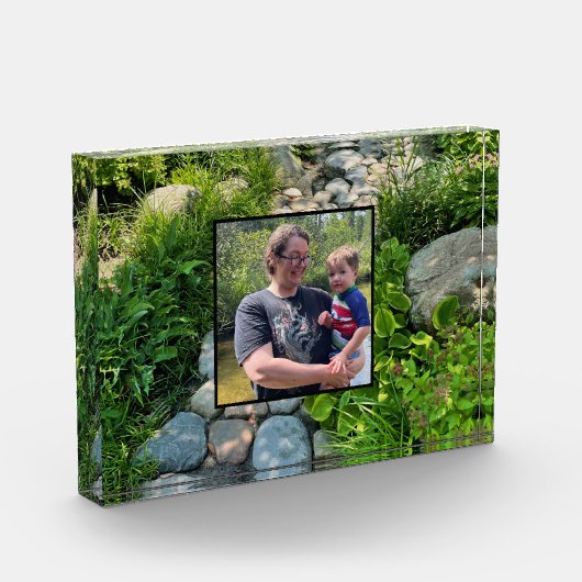 Forest natuur Lite Stone Pathway Fotosjabloon Fotoblokken (Links)