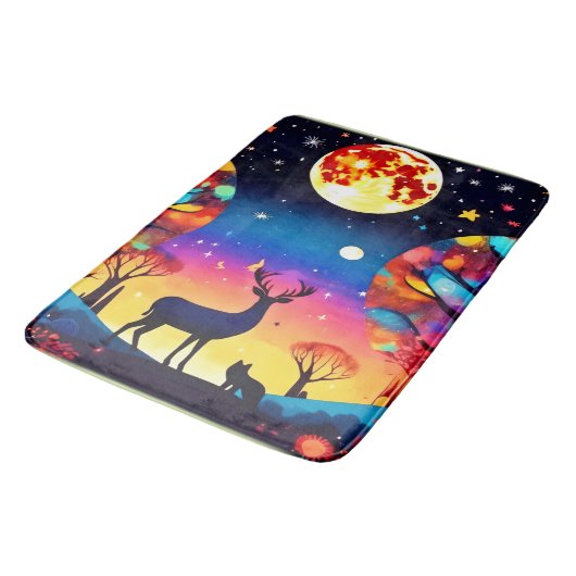 Forest Night Glow Badmat (Gekanteld)