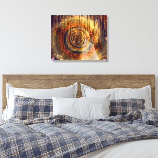 Forest of Angels - Stretched Canvas Print (Insitu (Slaapkamer))