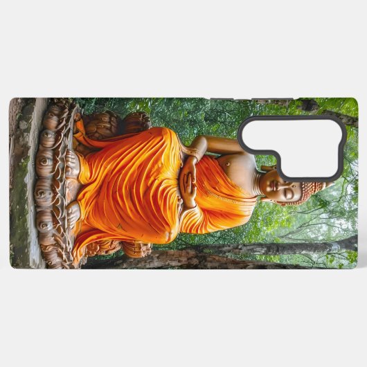 Forest of Calm: The Buddha's Sanctuary Samsung Galaxy Hoesje (Achterkant horizontaal)