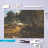 Forest of Fontainebleau, 1834 by Corot Tissuepapier (Craft)