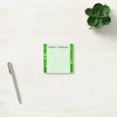 "Forest" of Green Triangle Shapes Pattern + Name Post-it® Notes (Kantoor)