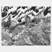 Forest of Shadows Fleece Deken (Voorkant (Horizontaal))