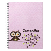 Forest Owl Woodland Hoot Night Spiral Notitieboek (Voorkant)