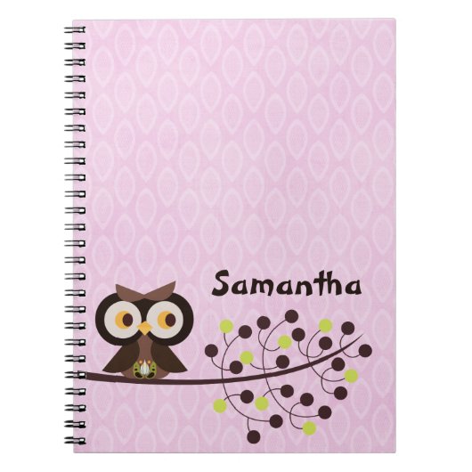 Forest Owl Woodland Hoot Night Spiral Notitieboek (Voorkant)