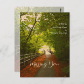 FOREST PATH Herfst 07 - Post Kaart (Voorkant / Achterkant)