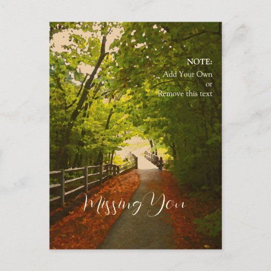 FOREST PATH Herfst 07 - Post Kaart (Voorkant)