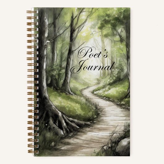 "Forest Path" Journal du poète (Recto)
