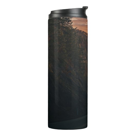Forest Path & Road Vibes Thermal Tumbler Thermosbeker (Gedraaid links)