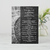 Forest Path Wedding Program Programma (Staand voorkant)