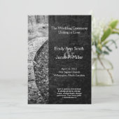 Forest Path Wedding Program Programma (Staand voorkant)