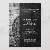 Forest Path Wedding Program Programma (Voorkant)
