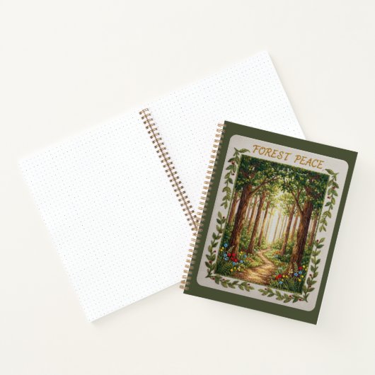 Forest Peace Embroidered Nature Path Journal (Intérieur)