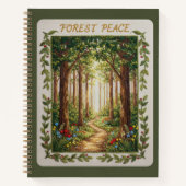 Forest Peace Embroidered Nature Path Journal (Devant)