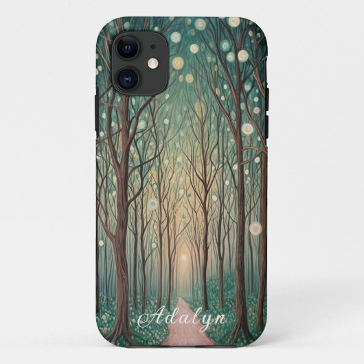 Forest Phantoms: Drijvende lichten in het Nachthou Case-Mate iPhone Case (Achterkant)