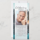 Forest Photo Begrafenis Digitale uitnodiging (Voorkant)