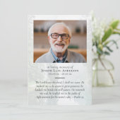 Forest Photo Funeral Memorial Viering van het leve Kaart (Staand voorkant)