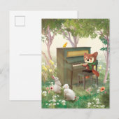 Forest Piano Concert Aankondigingskaart (Voorkant / Achterkant)