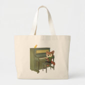 Forest Piano Grote Tote Bag (Voorkant)
