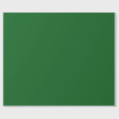 Forest Pine Green Solid Color Cadeaupapier (Vlak)