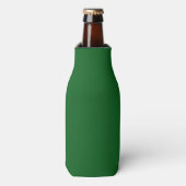 Forest Pine Green Solid Color Flesjeskoeler (Fles Voorkant)