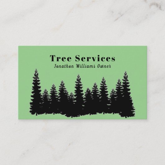 Forest Professional Tree Trimming Service Visitekaartje (Voorkant)