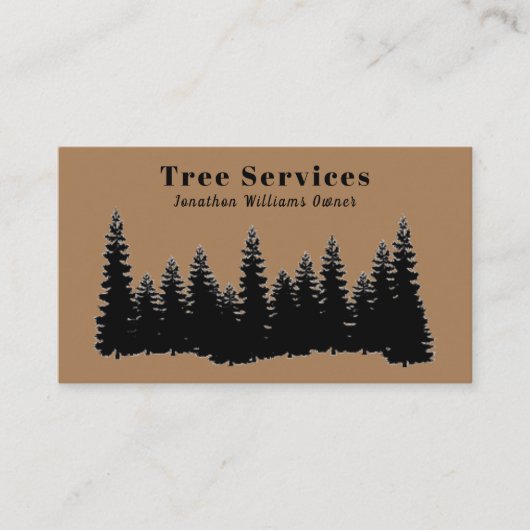 Forest Professional Tree Trimming Service Visitekaartje (Voorkant)