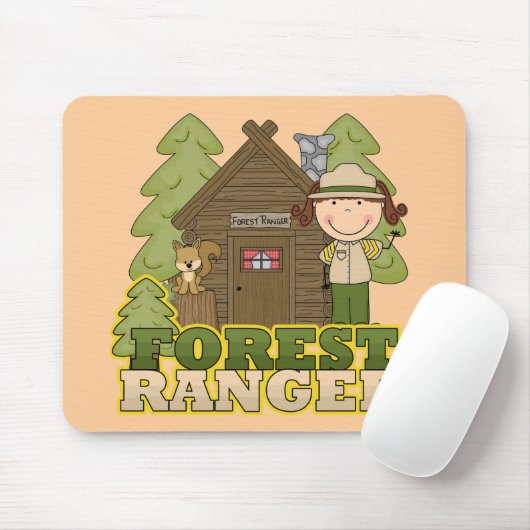 Forest Ranger - Brunette Girl Muismat (Met muis)