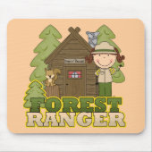 Forest Ranger - Brunette Girl Muismat (Voorkant)
