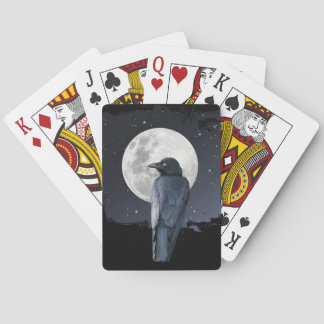 Forest Raven Cold Moon Pokerkaarten