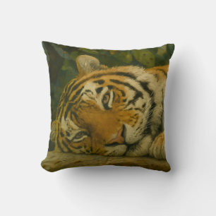 Forest Reverie - Resting Tiger in Oerwoud Light Kussen
