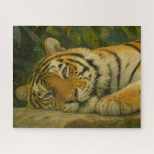 Forest Reverie - Resting Tiger in Oerwoud Light Legpuzzel