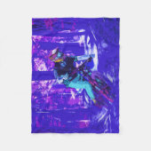 Forest Rider - BMX Racer Fleece Deken (Voorkant)