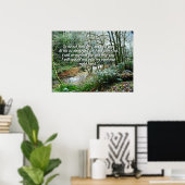 Forest River Isaiah 41:10 Afdruk Poster (Thuiskantoor)