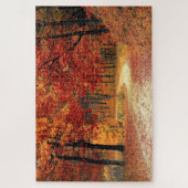 Forest Road - Herfst Legpuzzel (Verticaal)