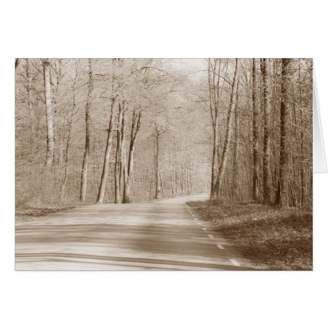 Forest Road wenskaart (Voorkant Horizontaal)