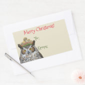 Forest Royal owl naar/van Kerst sticker (Envelop)