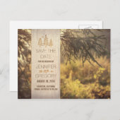 Forest Save the Date Briefkaarten (Voorkant / Achterkant)