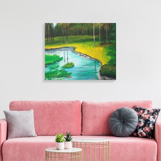 Forest Scene Canvas (Insitu (Woonkamer))