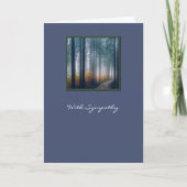 Forest Scene Custom Sympathy Card Kaart (Voorkant)