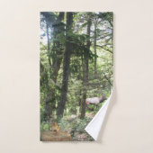 Forest Scene met Chipmunk en Elk Bad Handdoek (Handdoek)
